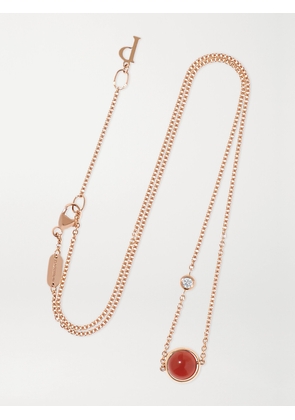 Piaget - Possession 18-karat Rose Gold, Carnelian And Diamond Necklace - One size