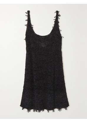 The Row - Fabiana Distressed Silk Tank - Black - x small,small,medium,large,x large