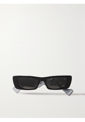 GUCCI EYEWEAR - Rectangular-frame Acetate Sunglasses - Black - One size