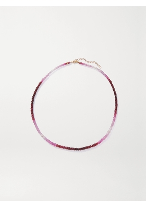 JIA JIA - + Net Sustain Arizona Gold Ruby Necklace - Pink - One size
