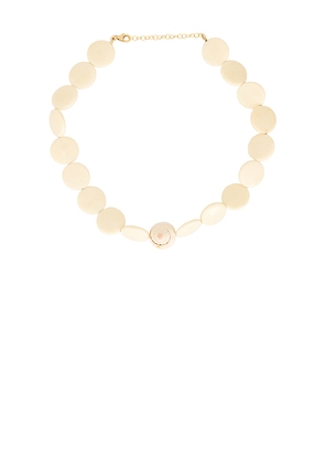 Galley Los Angeles Hawaii Necklace in Cream.