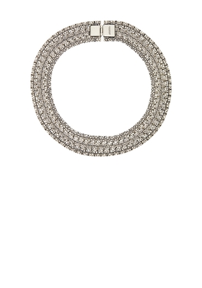 Isabel Marant Elsie Necklace in Metallic Silver.