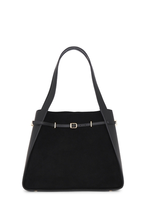 SIMKHAI Cleo Suede Tote Bag in Black.
