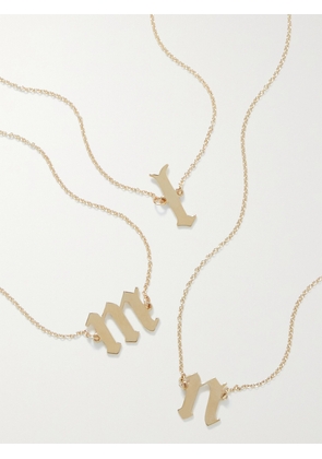 THE M JEWELERS - Single Letter 10-karat Gold Choker - A,B,C,D,E,F,G,H,I,J,K,L,M,N,O,P,Q,R,S,T,U,V,W,X,Y,Z