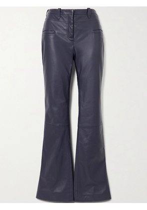 Altuzarra - Serge Leather Flared Pants - Blue - FR 34,FR 36,FR 38,FR 40,FR 42,FR 44,FR 46