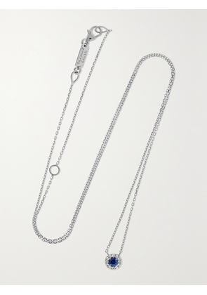 Suzanne Kalan - 18-karat White Gold, Sapphire And Diamond Necklace - One size