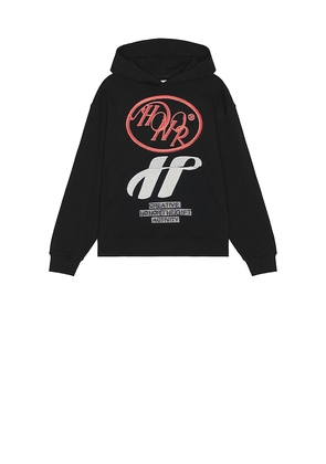 Honor The Gift Pop Art Hoodie in Black. Size L. Also in S, M, XXL/2X.