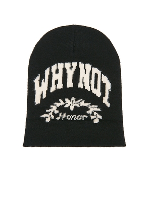 Honor The Gift Why Not Beanie in Black.