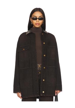 SIMKHAI Larz Chore Jacket in Black. Size M. Also in S.