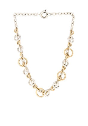 Isabel Marant Awar Necklace in Metallic Silver.