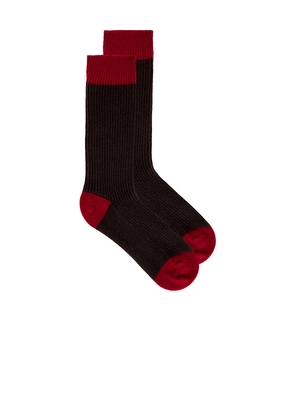 Guest In Residence The Soft Socks in Brown.