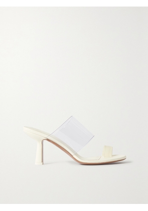 NEOUS - Chost Pvc And Leather Mules - Cream - IT35,IT35.5,IT36,IT36.5,IT37,IT37.5,IT38,IT38.5,IT39,IT39.5,IT40,IT40.5,IT41