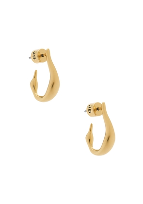 Jenny Bird Mini Colette Hoops in Metallic Gold.