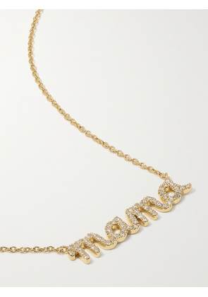 Sydney Evan - Mama 14-karat Gold Diamond Necklace - One size