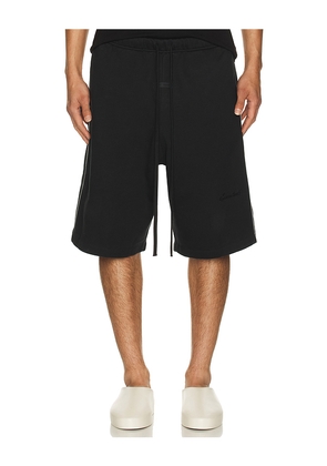 Fear of God ESSENTIALS Basketball Jersey Shorts in Black. Size L. Also in XL/1X.