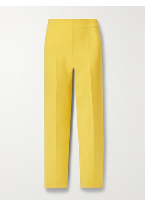 Oscar de la Renta - Wool-blend Crepe Straight-leg Pants - Yellow - US0,US2,US4,US6,US8,US10,US12,US14