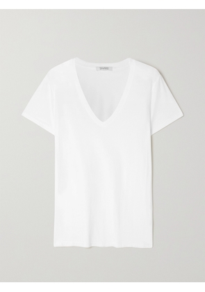 Nili Lotan - Carol Cotton-jersey T-shirt - White - x small,small,medium,large,x large