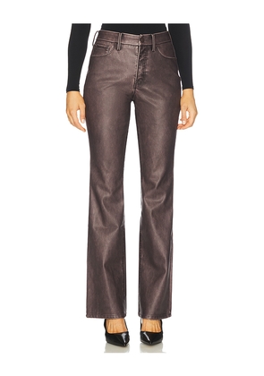 Good American Good Classic Bootcut Faux Leather Pants in Brown. Size 0. Also in 10, 12, 14, 16, 18, 2, 22, 4, 6, 8.