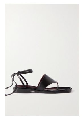 STAUD - Alexandre Lace-up Leather Sandals - Black - IT35,IT36,IT37,IT38,IT39,IT40,IT41,IT42