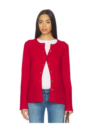 HATCH The Celine Contour Cardigan in Red. Size 1. Also in 2, 4, 3.