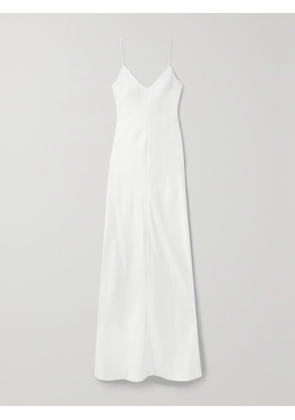 The Row - Guinever Silk-satin Maxi Dress - White - x small,small,medium,large