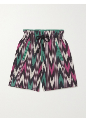 Marant Étoile - Linima Cotton-jacquard Shorts - Purple - FR 34,FR 36,FR 38,FR 40,FR 42,FR 44