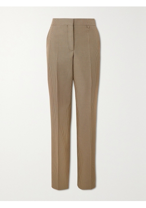 Givenchy - Houndstooth Twill Tapered Pants - Brown - FR 34,FR 36,FR 38,FR 40,FR 42,FR 44
