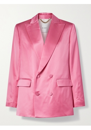 A.L.C. - Riley Double-breasted Satin Blazer - Pink - US0,US2,US4,US6,US8,US10