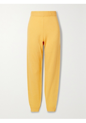 LESET - Zoe Knitted Track Pants - Yellow - x small,small,medium,large,x large