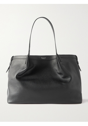 Serapian - Secret Large Textured-leather Tote - Black - One size