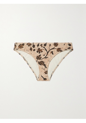 Ulla Johnson - Dani Printed Bikini Briefs - Brown - x small,small,medium,large,x large