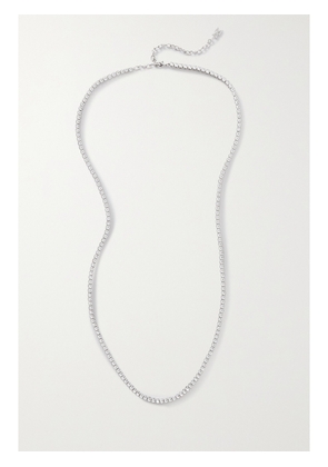 Amina Muaddi - Silver-tone Crystal Belly Chain - White - One size