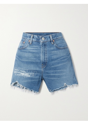 DENIMIST - Nic Distressed Denim Shorts - Blue - 24,25,26,27,28,29,30,31