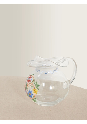 Cabana - Painted Glass Carafe - White - One size