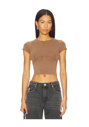 Free People Protagonist Tee in Brown. Size L. Also in XS, S, M.