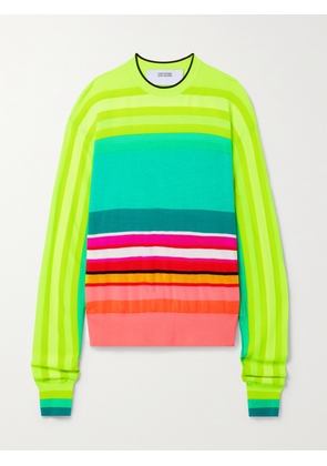 Christopher John Rogers - Striped Merino Wool Top - Yellow - x small,small,medium,large,x large,xx large