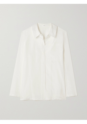 The Row - Somik Cotton And Silk-blend Shirt - White - x small,small,medium,large,x large