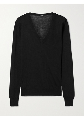 Joseph - Cashair Cashmere Sweater - Black - xx small,x small,small,medium,large,x large