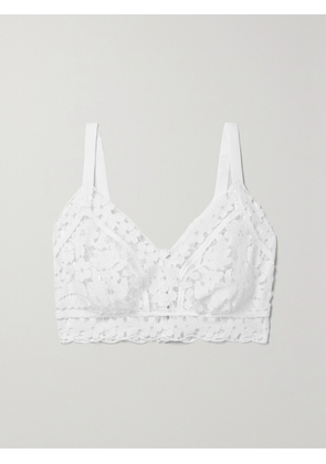 Dolce & Gabbana - Cropped Linen-blend Corded Lace Top - White - IT36,IT38,IT40,IT42,IT44,IT46,IT48,IT50