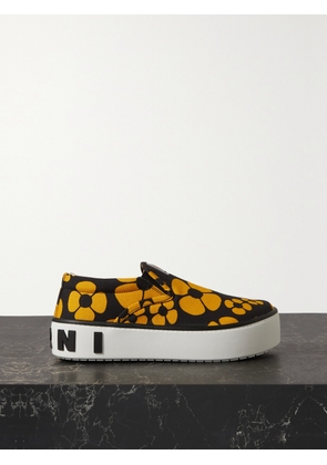 Marni - + Carhartt Wip Floral-print Cotton-canvas Slip-on Sneakers - Yellow - IT35,IT36,IT37,IT38,IT39,IT40,IT41