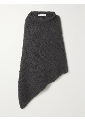 The Row - Raini Asymmetric Ribbed Cashmere Poncho - Gray - XS/S,M/L