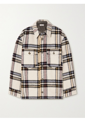 Marant Étoile - Ervey Checked Flannel Jacket - Ecru - x small,small,medium,large
