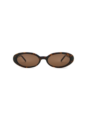 Heaven Mayhem Esme Sunglasses in Brown.