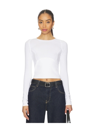 Free People x We The Free Protagonist Long Sleeve In Ivory in White. Size L. Also in XS, S, M, XL.