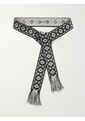 Isabel Marant - Etka Fringed Woven Belt - Black - One size