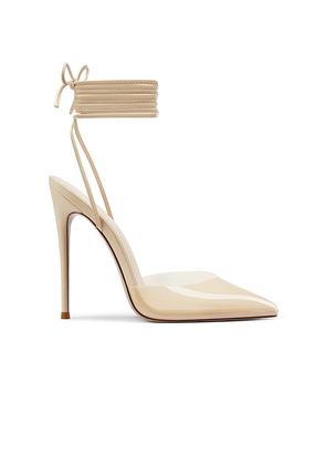 FEMME LA Luisa Lace Up Pump in Nude. Size 6. Also in 7, 8, 9.
