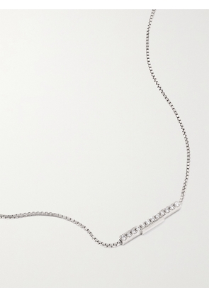 Gucci - Link To Love 18-karat White Gold Diamond Necklace - Silver - One size