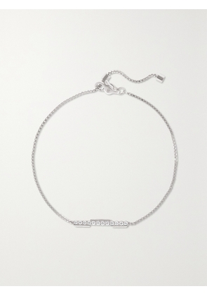 Gucci - Link To Love 18-karat White Gold Diamond Bracelet - Silver - 16
