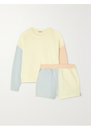 RAILS - Alice And Jane Color-block Cotton-blend Jersey Pajama Set - Yellow - xx small,x small,small,medium,large,x large,xx large