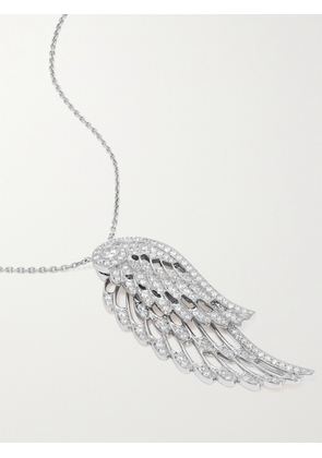 Garrard - Wings Embrace 18-karat White Gold Diamond Necklace - Silver - One size